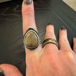 Petoskey Shield Ring